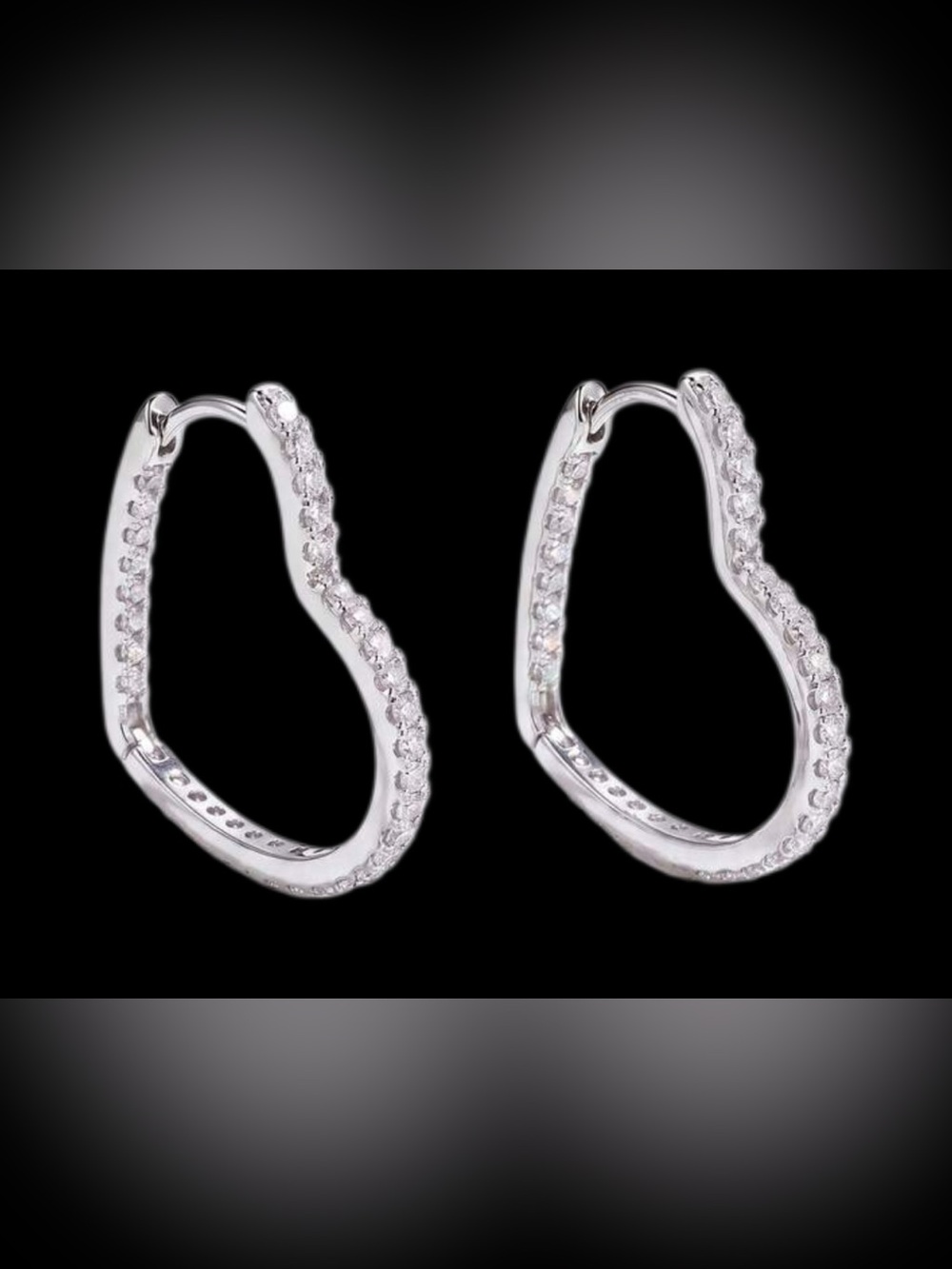 MOISSANITE Heart-Shaped 0.02 CT in 925 Sterling Silver